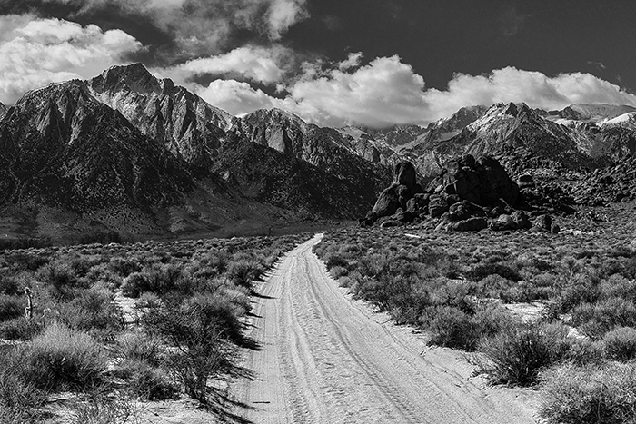 Road to El Chalten Black and White