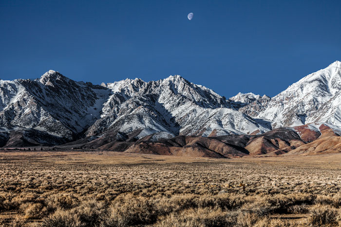 Moonrise Over Sierra